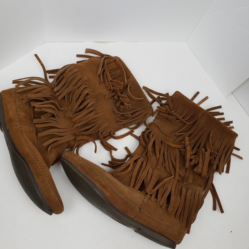 Minnetonka Suede Moccasin Boots